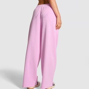 Victoria secret pink sweatpants ivy fleece wide leg